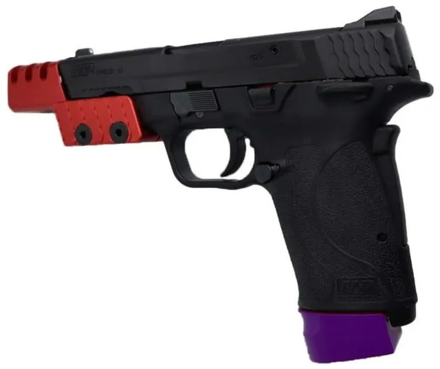 Anarchy Outdoors Smith & Wesson M&P Shield 9mm Grip Extension w/ Pinky Rest Purple