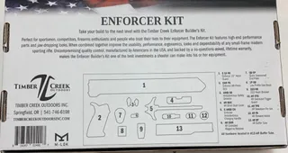 Timber Creek TCO Enforcer Complete Build Kit for AR-15 M-LOK Ambidextrous Flat Dark Earth Enforcer Kits FDE
