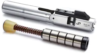JP Enterprises EnhancedBolt Bolt Carrier Group BCG 9mm Polished SS Finish Short Stroke SCS System JPSCS2-9SS-5 - 5 Steel Masses Silver
