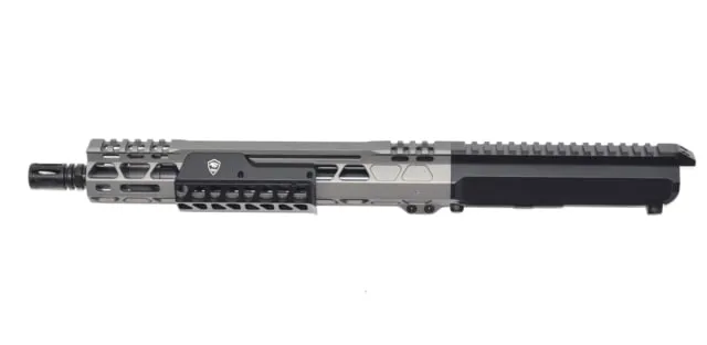 Bilson Arms BA-15FC 338 ARC 12.5in Forward Complete Upper Assembly Pistol Length 1-8 Twist 5/8x24 Tactical Grey/Graphite Black