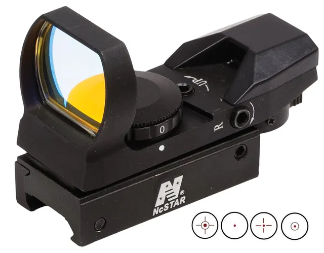 NcStar 1x24x34mm Reflex Sight, Illuminated 4 Pattern 3 MOA Red