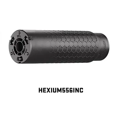 Hexium 5.56mm Inconel Hub Direct Thread Suppressor Black
