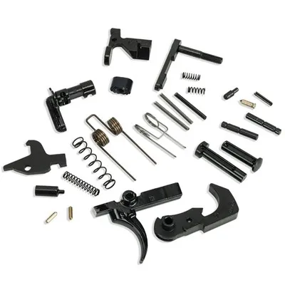 AR-15 Lower Parts Kit No Grip Or Trigger Guard Black
