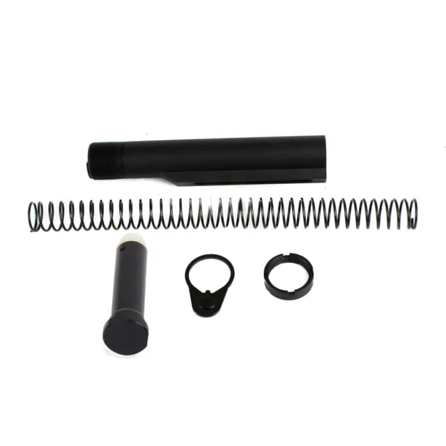 Tiger Rock Six Position Mil-Spec Buffer Tube Kit AR-15 M4 Black Small