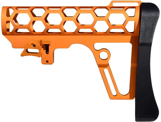 Presma Skeletonized 223/5.56/308 Buttstock Mil-Spec Tube 6 Position Orange