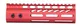 Guntec USA Ultra Lightweight Thin M-LOK Free Floating Handguard w/Monolithic Top Rail 7in Red