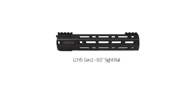Lancer Systems LCH5 Gen 2 AR-15 Carbon Fiber Handguard 9.5 in Sling Top Black