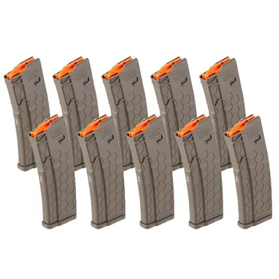 Flat Dark Earth AR-15 Magazine 30rd FDE 10 Pack