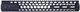 Guntec USA AR-15 Air Lite Series Honeycomb M-LOK Free Floating Handguard w/ Monolithic Top Rail Anodized Black