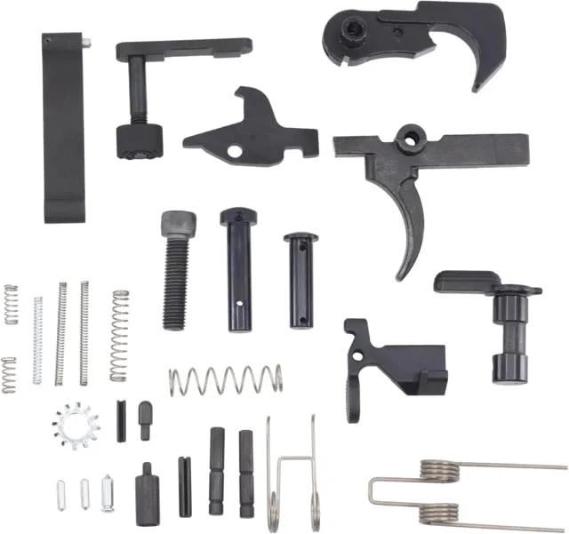 JE Machine Tech AR-15 Lower Parts Kit W/O A2 Pistol Grip Black