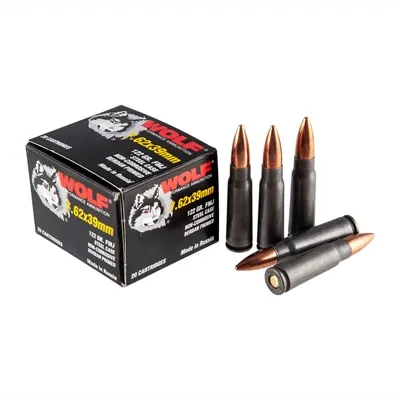 Performance 7.62x39mm 122gr FMJ Bimetal Case 20/Box