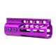 Guntec USA 5" Ultra Lightweight Thin M-LOK Free Floating Handguard w/ Monolithic Top Rail Anodized Purple