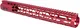 Guntec USA Air Lite M-LOK System Free Floating Handguard With Monolithic Top Rail 15in Anodized Red
