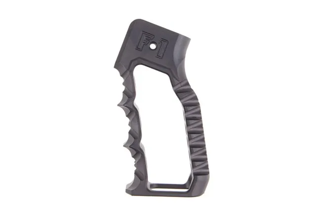 F-1 Firearms Skeletonized Grip w/ finger grooves - Black