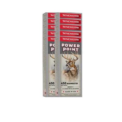Power Point 450 Bushmaster 260gr Soft Point Tip 200/Case