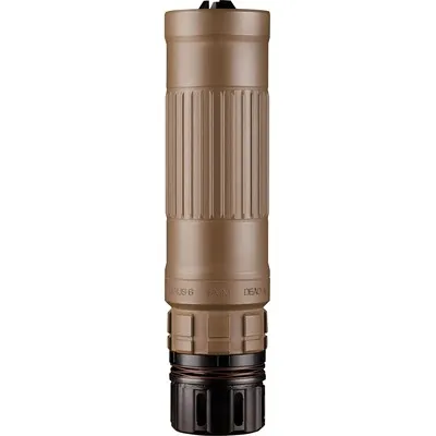 Lazarus 6 Keymo 6mm/5.56 QD Rifle Suppressor FDE