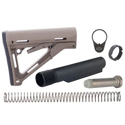 AR-15 CTR Mil-Spec Collapsible Stock Assembly FDE