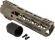 TRYBE Defense Magnesium Alloy Go Fast Ultra Lightweight Handguard Cut Top Rail M-LOK FDE 9in