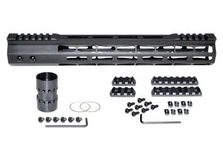Presma AR-15 Super Light M-LOK Series Free Float Handguards with Partial Top Rail 13in Black
