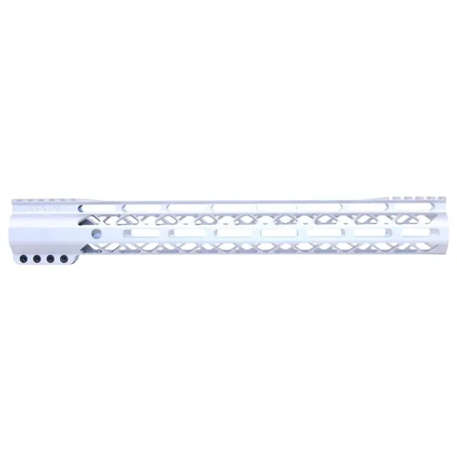 Guntec USA AIR-LOK Series M-LOK Compression Gen 2 Free Floating Handguard w/Monolithic Top Rail 15in Clear