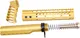 Guntec USA AR-15 9in Pistol Brace Build Kit With Milspec Buffer Tube Anodized Gold