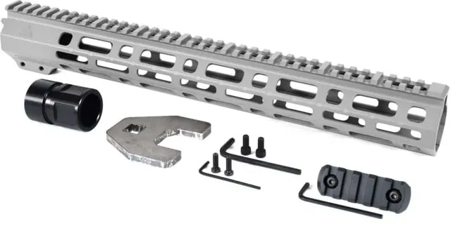 AT3 Tactical SPEAR M-LOK AR-15 Free Float Handguard 15in Length Titanium