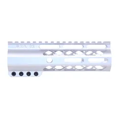 Guntec USA AIR-LOK Series AR-15 M-LOK Compression Free Floating Handguard w/ Monolithic Top Rail 6.75in Anodized Clear