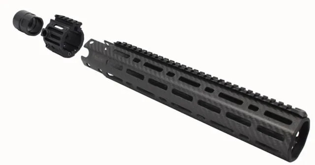 Lancer Systems LCH5 Gen2 Carbon Fiber Handguard Full Rail 9.5 in Black