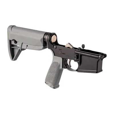 Bcmgunfighter Complete Lower Receiver W/ Gunfighter Stock Wolf Grey