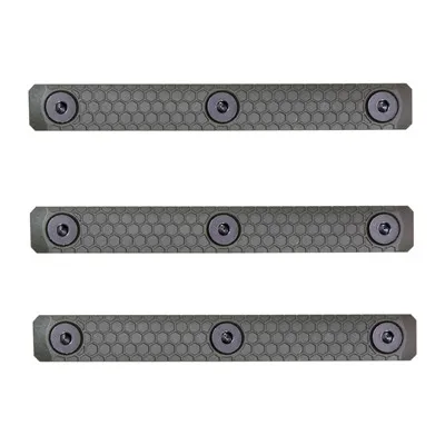 Slate Grip M-LOK Panels 3-Slot OD Green 3-Pack
