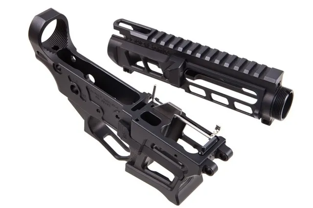 Lead Star Arms LSA-9 Skeletonized PCC/AR-9 Receiver Set - Black