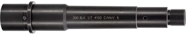 Moriarti AR-15 300 Blackout AR Threaded Barrel 6in Medium Profile Pistol Length 1-7 Twist 5/8-24 Black