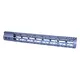 Guntec USA MOD LITE Skeletonized Series M-LOK Free Floating Handguard w/ Monolithic Top Rail 15in Anodized Grey