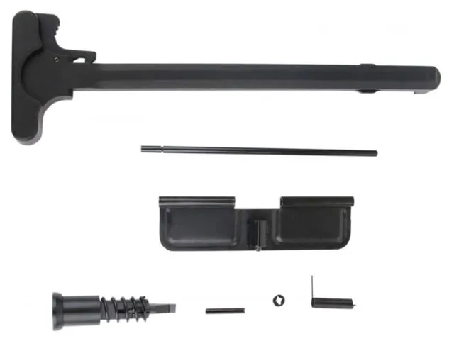 TacFire AR-15 Upper Parts Kit Charging Handle Dust Cover Forward Assist Black Small