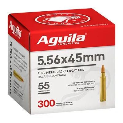 Full Metal Jacket 5.56x45mm NATO 55gr FMJ Boat Tail 300/Box