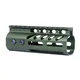 Guntec USA 5" Ultra Lightweight Thin M-LOK Free Floating Handguard w/ Monolithic Top Rail Anodized Green