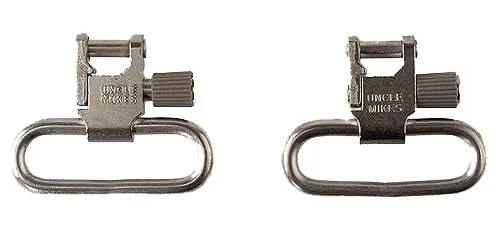 Uncle Mike's 1" Quick Detach Sling Swivel, Nickel Plated