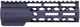 Guntec USA AR-15 7in Air-Lok Series M-LOK Compression Free Floating Handguard w/ Monolithic Top Rail Anodized Black