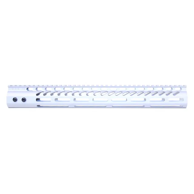 Guntec USA Ultra Lightweight Thin M-LOK System Free Floating Handguard w/Monolithic Top Rail 15in Clear