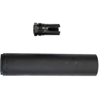 Ashe 5.56 22 Caliber Hub Compatible Suppressor BLK