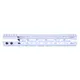 Guntec USA MOD LITE Skeletonized Series M-LOK Free Floating Handguard With Monolithic Top Rai Anodized Clear 12in