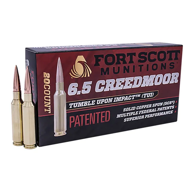 Fort Scott Munitions Tumble Upon Impact 6.5 Creedmoor 123 gr Ammo SCS