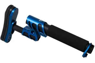 ODIN Works Zulu Adjustable Stock w/ Padded Pistol Buffer Tube and Back Plate - Blue
