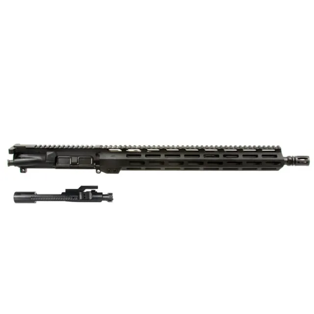 AIM Sports Inc Complete AR 15in Mid Length 5.56 NATO 16in SOCOM Upper Receiver w/ BCG Black Large