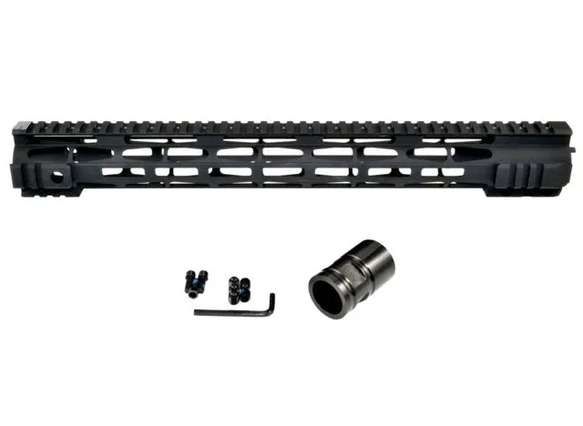Presma AR-15 16.5in M-LOK Free Float Handguard Forend ID 1.35in .223/5.56 Matte Black