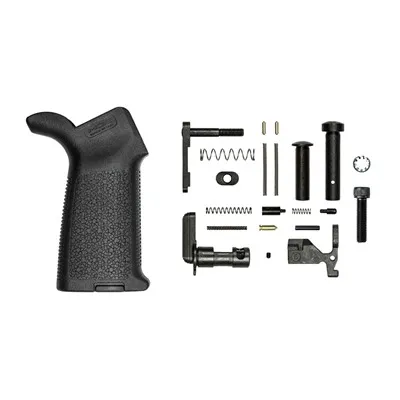 M4E1 Lower Parts Kit W/MOE Grip, No FCG For AR-15 Black