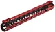 UTG Pro M-LOK AR15 15in Ultra Slim Rail Black/Red