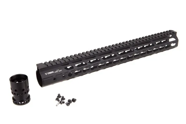V Seven MAGNESIUM HYPER-LIGHT AR-15 KEYMOD HANDGUARD - 15"