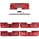 Tiger Rock AR-15 Tribal Dust Cover W/ Option Caliber Engraving .223/5.56mm Red Small