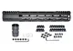 Presma AR-15 Super Light M-LOK Series Free Float Handguards with Partial Top Rail 13in Black